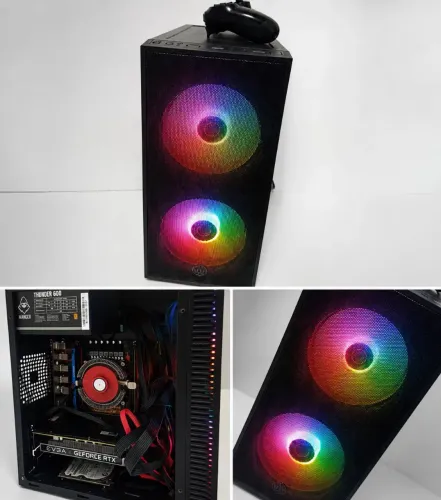 ? PC Gamer RTX 2060 6GB | Xeon E5-2650 V2 | 12GB RAM | RGB | Roda Tudo! ?