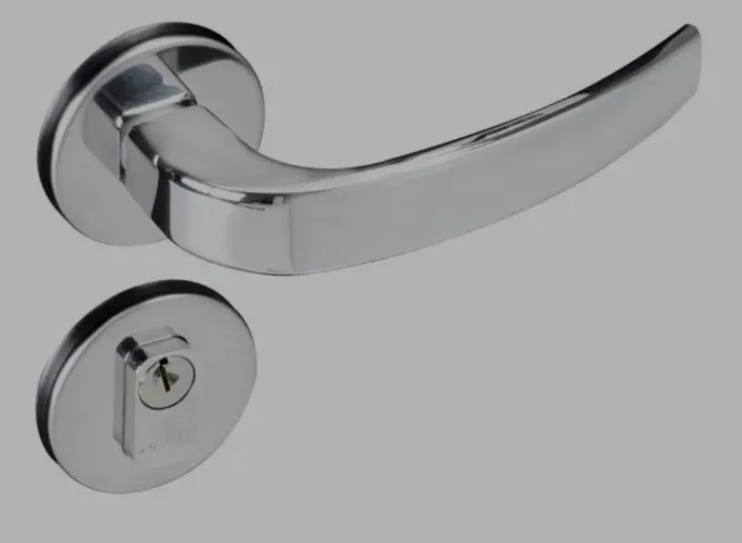 Fechadura 40mm Cromado Pado<br>Fechadura Roseta Externa 40mm Vic Cromado 930-80 Pado