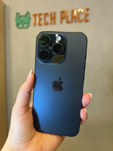 Seminovo - iPhone 15 Pro 256GB Titânio Azul (Bateria 80%) - Retirada Loja Savassi