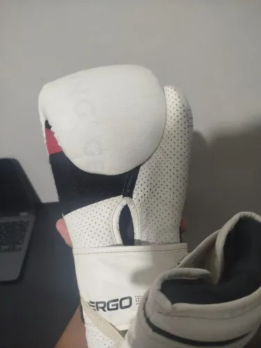 Luva de boxe outshock branca 