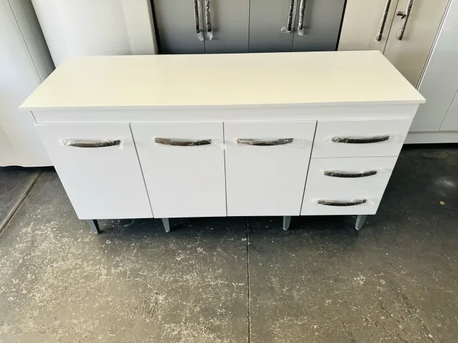 Balcão 1,60 com tampo reto / NOVO / entregamos