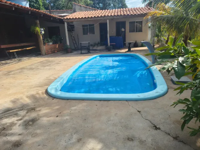 CHÁCARA COM 1000 M², CASA COM 2 QUARTOS, PISCINA