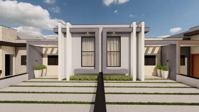 Casa com 3 dormitórios à venda, 67 m² por R$ 405.000,00 - Residencial Jardim São Lucas - S