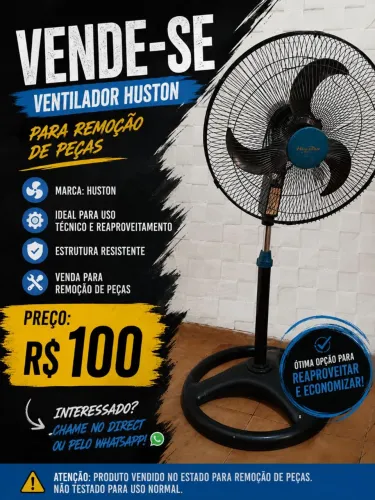 Ventilador Huston pra remoção de peças