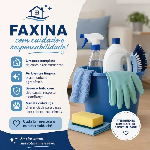Faxina Completa com Capricho - Agende Já!