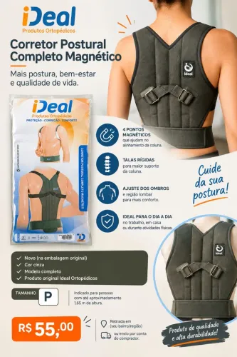 Corretor Postural Completo Magnético Ideal - NOVO