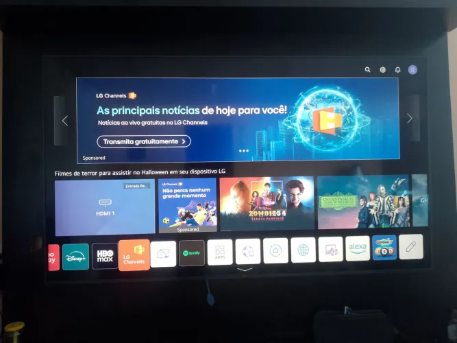 Smart TV LG 60" 4K UHD WiFi Bluetooth HDR Nvidia GEFORCE NOW ThinQAI Google Alexa Magic