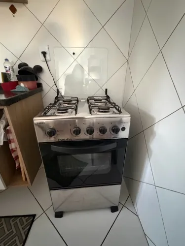 Fogão Esmaltec Caribe 4 Bocas Inox com Acendimento Automático - Seminovo Juazeiro