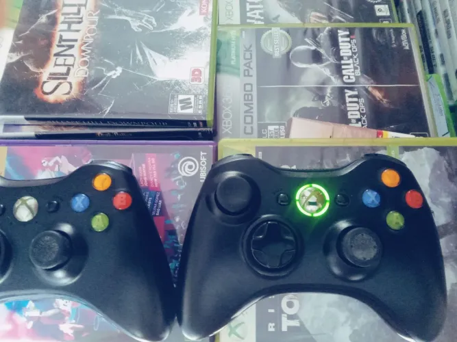 Controle xbox 360 originais semi-novos impecáveis 