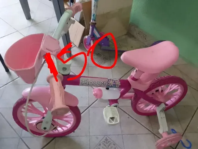 Bicicleta rosa