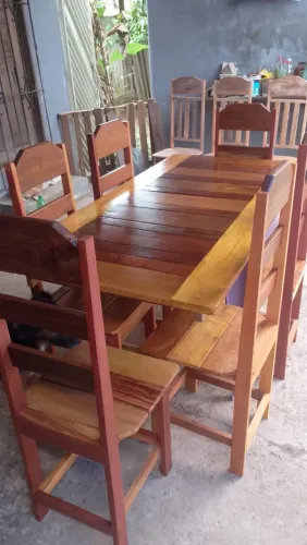 Mesa de Jantar em Madeira Maciça Tatajuba - Direto da Fábrica!