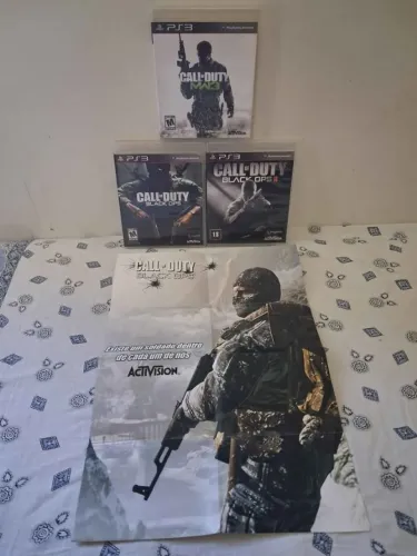 Coleção Call of duty de Playstation 3* com poster