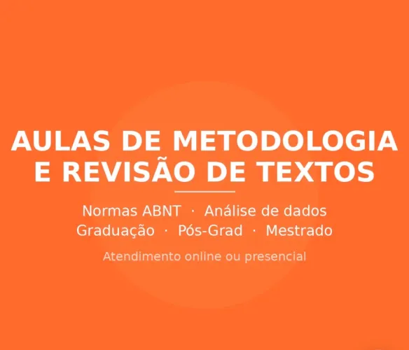 Aulas de Metodologia e Revisão de Textos