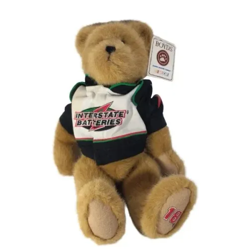 Urso de Pelúcia Colecionável Boyds Bears - Edição Oficial NASCAR (Bobby Labonte 18)