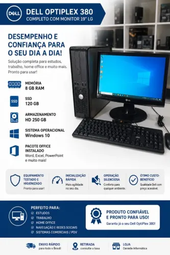 Computador Dell optiplex completo 