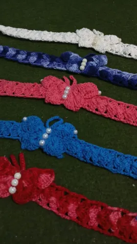 Tiara em crochê para criança 
