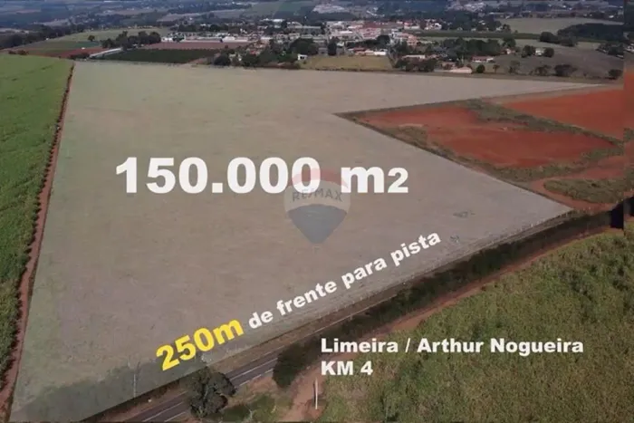 Área Industrial Estratégica em Limeira 150.000 m² (15 Hectares)