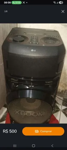 Vende caixa de som LG