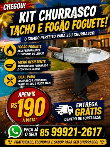 ? KIT TACHO E FOGÃO FOGUETE ?