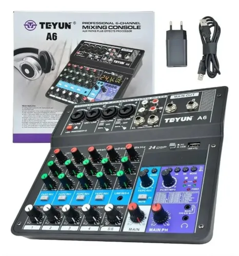 Mesa de Som Digital Teyun A6