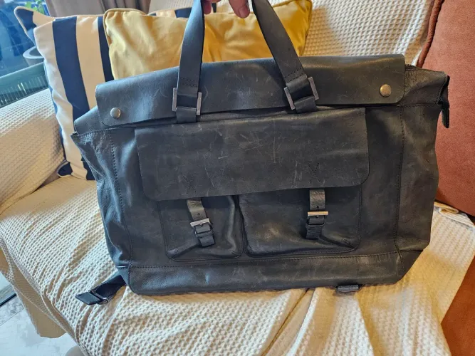 Bolsa de couro ZARA estilo THE ROW