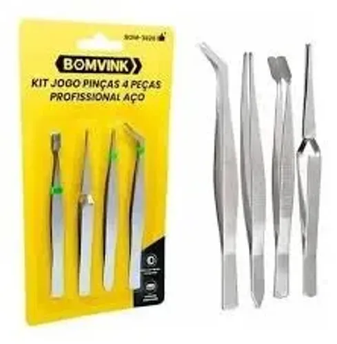 Kit Jogo Pinças 4 Peças Bominvik (Novo)