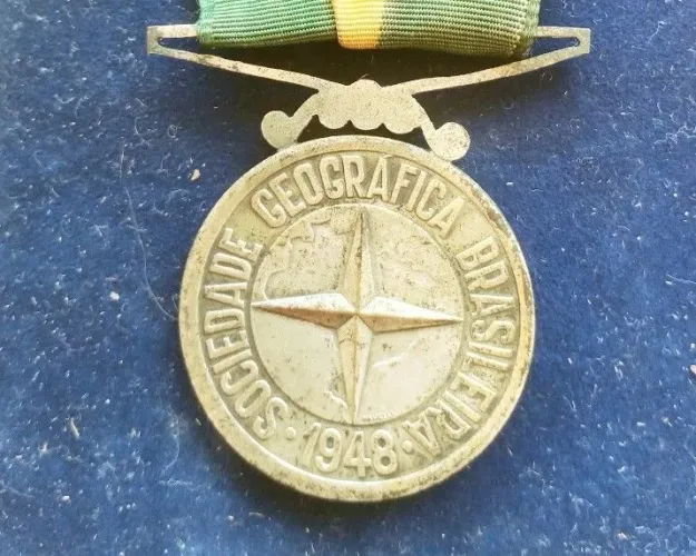 Medalha Histórica da Sociedade Geográfica Brasileira - Marechal Rondon 1958