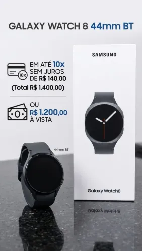 Samsung Galaxy Watch8 Smartwatch 44mm BT, Galaxy AI - Grafite