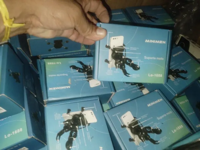 Suportes garras com carregador pra moto