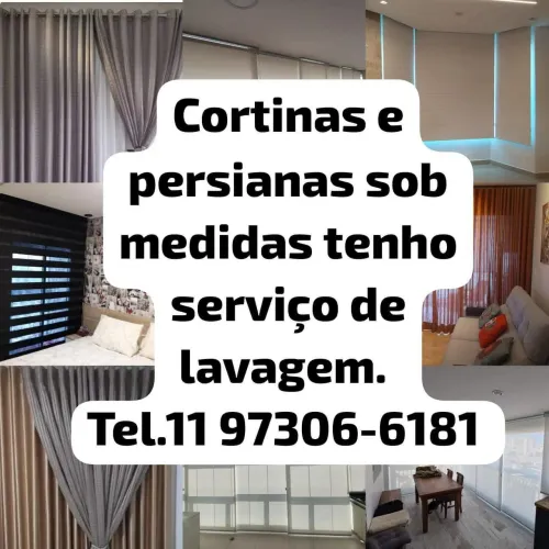 Vendas e lavagem de cortina e Persianas