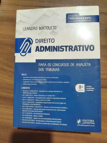 Livro Direito Administrativo para Analista de Tribunais - 2020