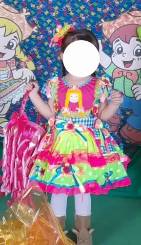 Vestido junino infantil