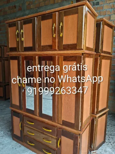 Guarda roupa de casal 4 portas novo.