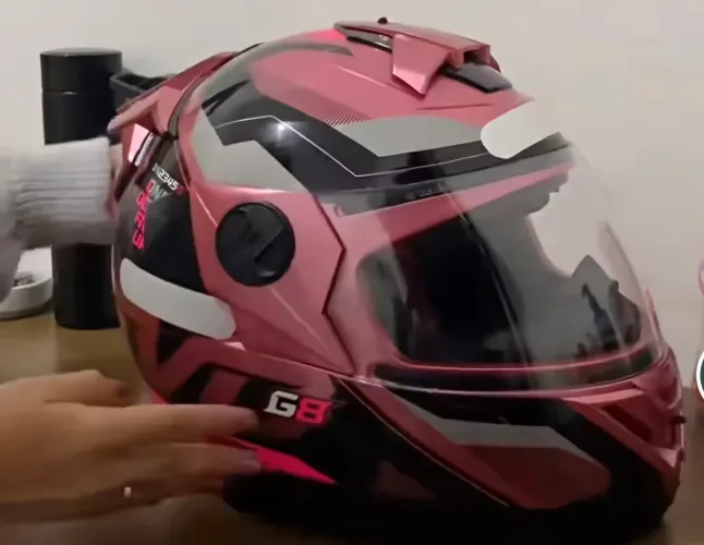 Capacete Rosa FEMININO N° 58