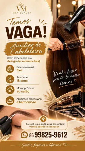 Vaga para cabeleireira