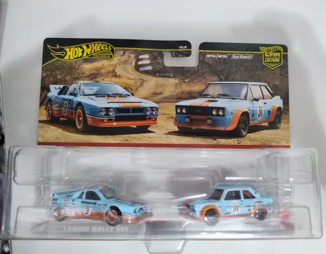 Hot Wheels duplo GULF com 2 minis como na foto