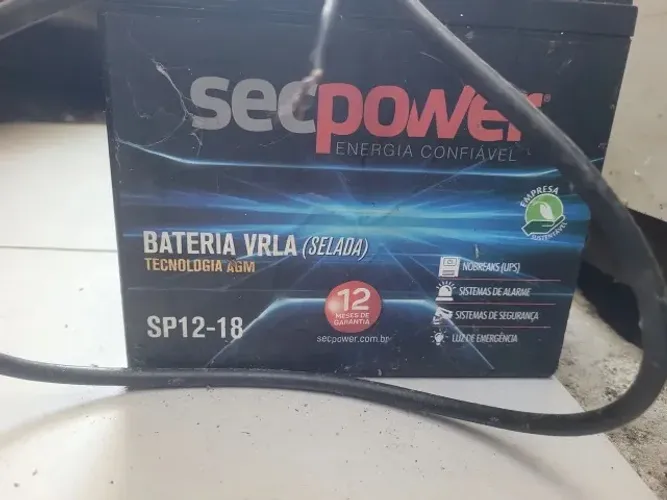 bateria gel agm vrla SecPower SP12-18 (12V 18Ah) testada 100%