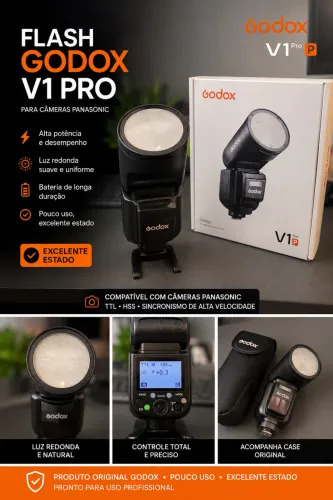 Flash Godox V1 Pro ( p/ Panasonic)