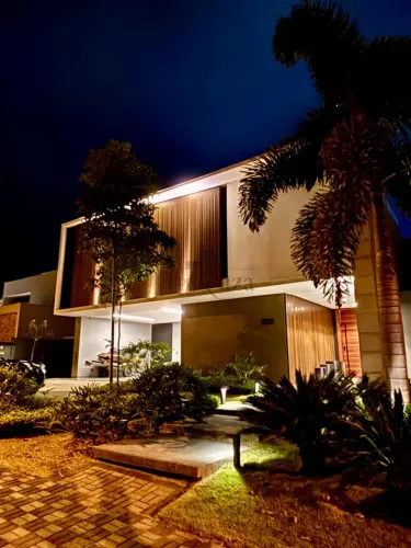 Oportunidade - Casa moderna Reserva do Paratehy - 4 Dormitórios - 560m² - PORTEIRA FECHADA