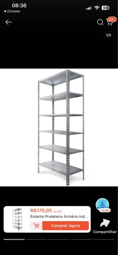 Estante de aço galvanizado