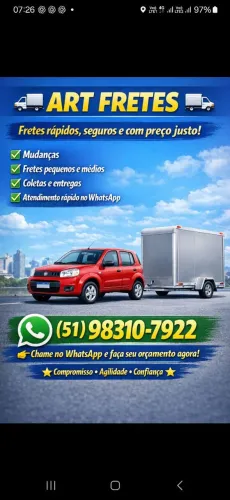 Fretes carretos e pequenas mudanças 