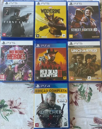 Jogos incríveis inclusos 2 lacrados: uncharted e streetfighter6 para o máximo da diversão 