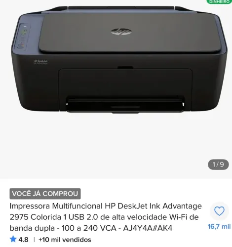 IMPRESSORA MULTIFUNCIONAL HP DESKJET