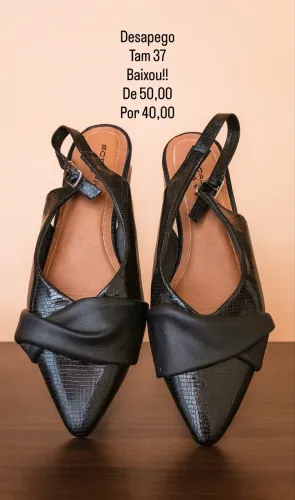 Scarpan Picadilly tam 37 preto desapego 