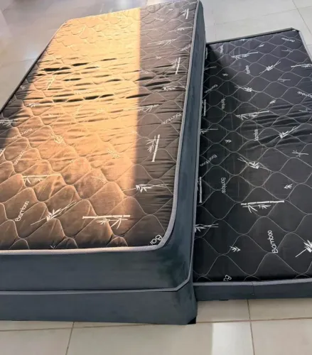 Cama box solteiro Com Auxiliar- Faço Entrega