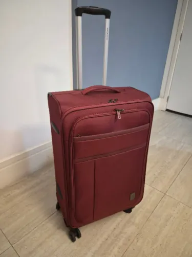 Mala Grande 32 kg Bagaggio - Poliéster 4 Rodas Lyon Vinho