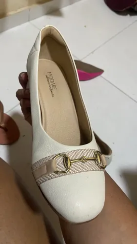 Scarpin sapatilha sandália 37 branco 