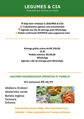 Legumes e frutas 
