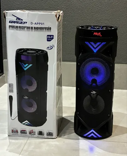 Caixa de Som Bluetooth Portátil 45W D-App01 - Grasep