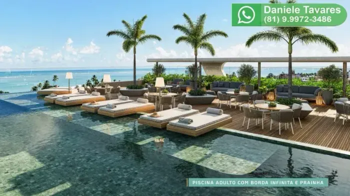 Studio na Praia dos Carneiros | 30m do Mar | Lazer Completo